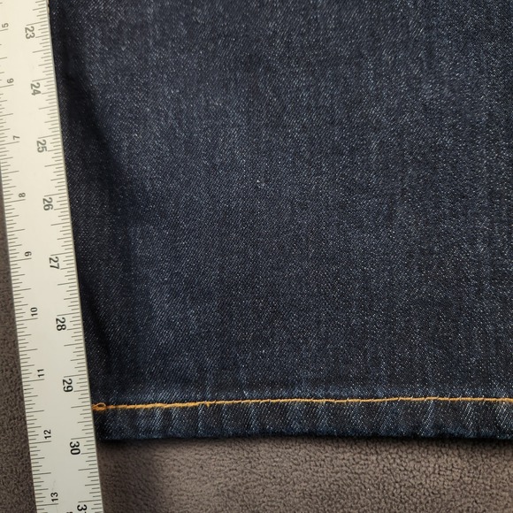 Levis 550 Jeans Mens 36x30 Blue Dark Wash Relaxed Fit Tapered Cotton Denim NEW - Picture 9 of 11